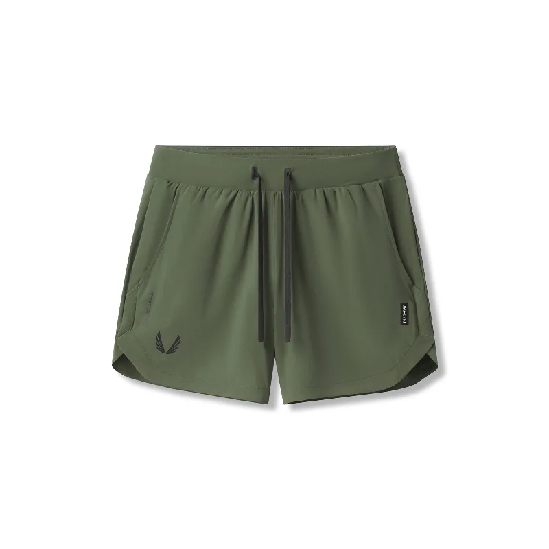 0751. Tetra-Lite™ 5"" Linerless Short - Olive ""Black Wings""