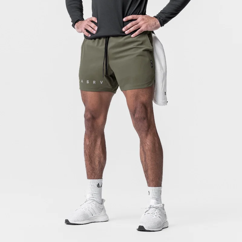 0751. Tetra-Lite™ 5"" Linerless Short - Olive ""Classic""