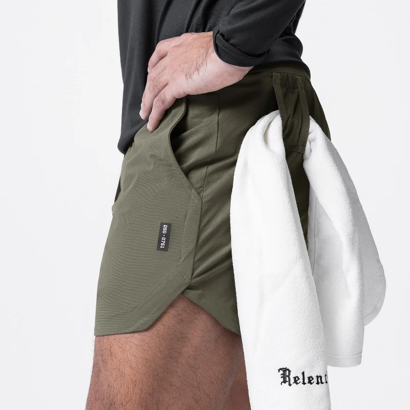 0751. Tetra-Lite™ 5"" Linerless Short - Olive ""Classic""