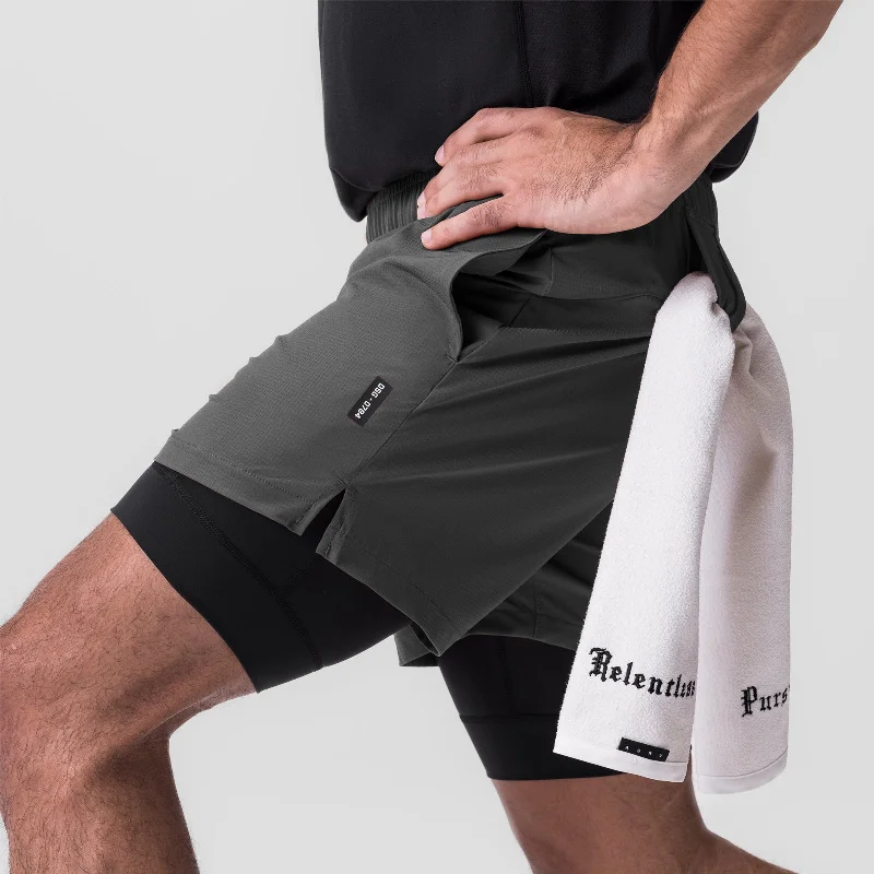 0784. Ultralite™ 6"" Liner Short   - Raven/Black