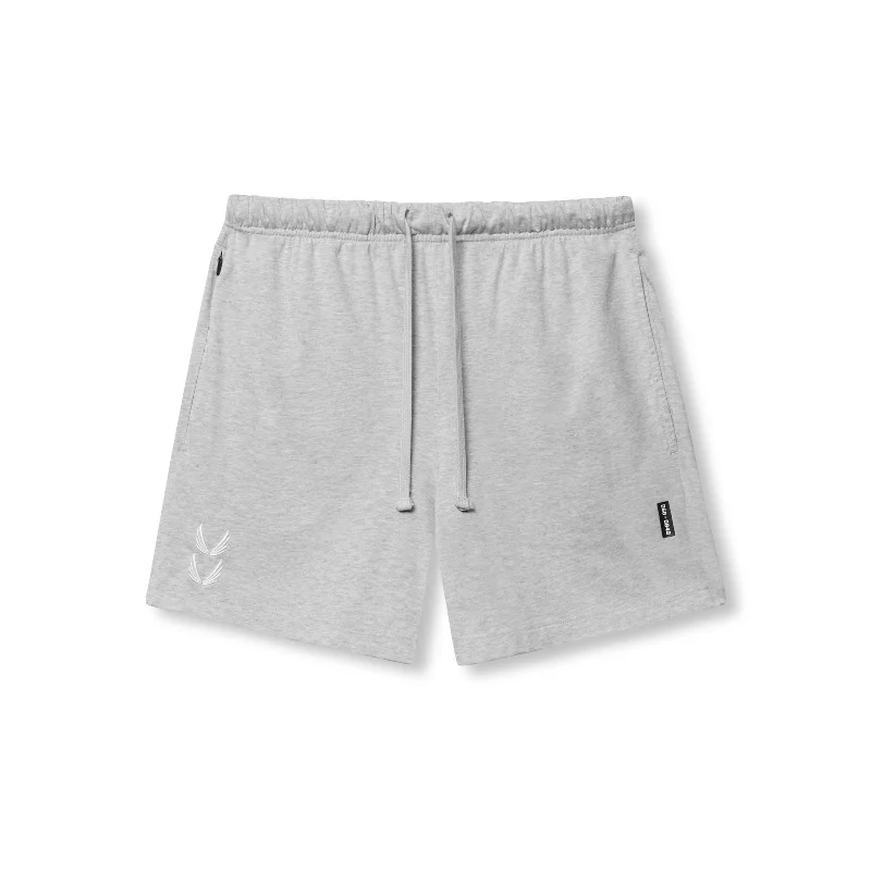 0849. Tech Essential™ Sweat Short - Heather Grey