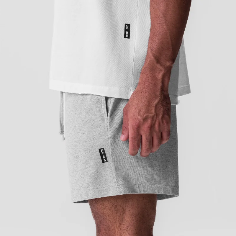 0849. Tech Essential™ Sweat Short - Heather Grey