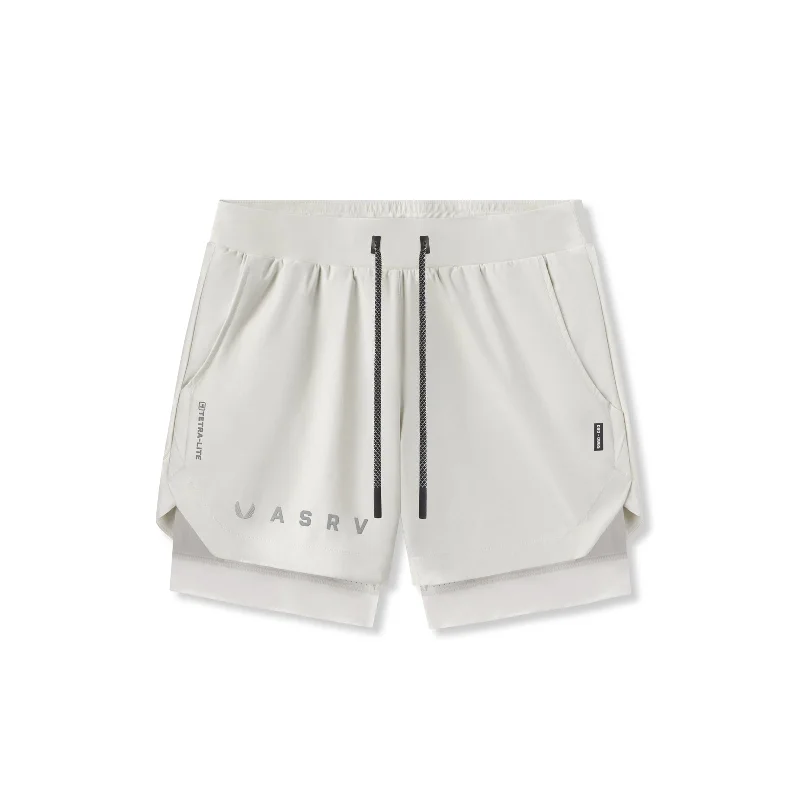 0865. Tetra-Lite™ 5"" Liner Short - Stone ""Reflective Classic""