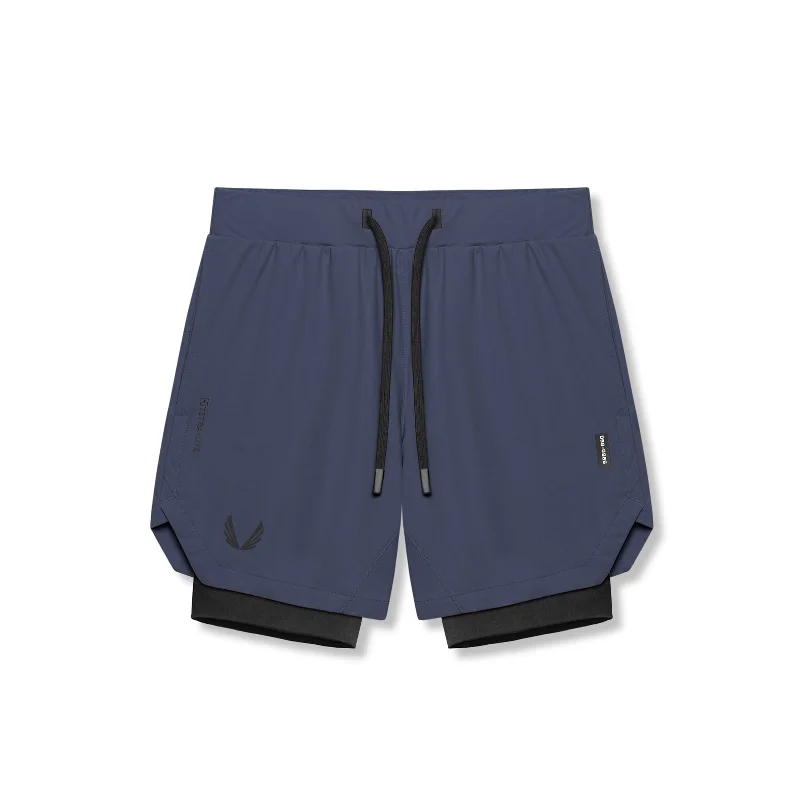 0866. Tetra-Lite™ 7"" Liner Short - Navy ""Wings""/Black