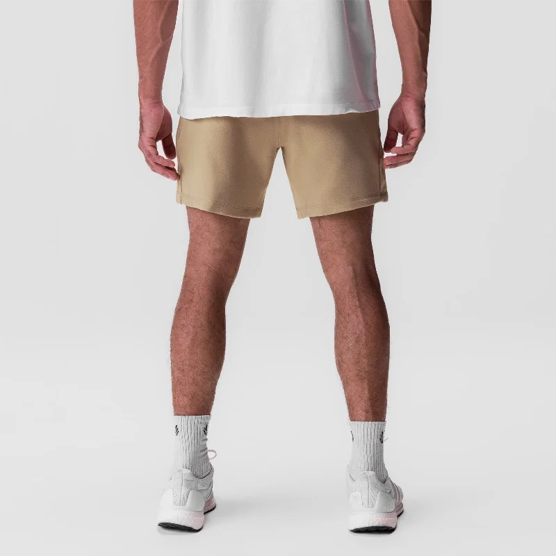 0867. Tech-Terry™ Sidelock Sweat Short - Khaki ""Stacked Wings""