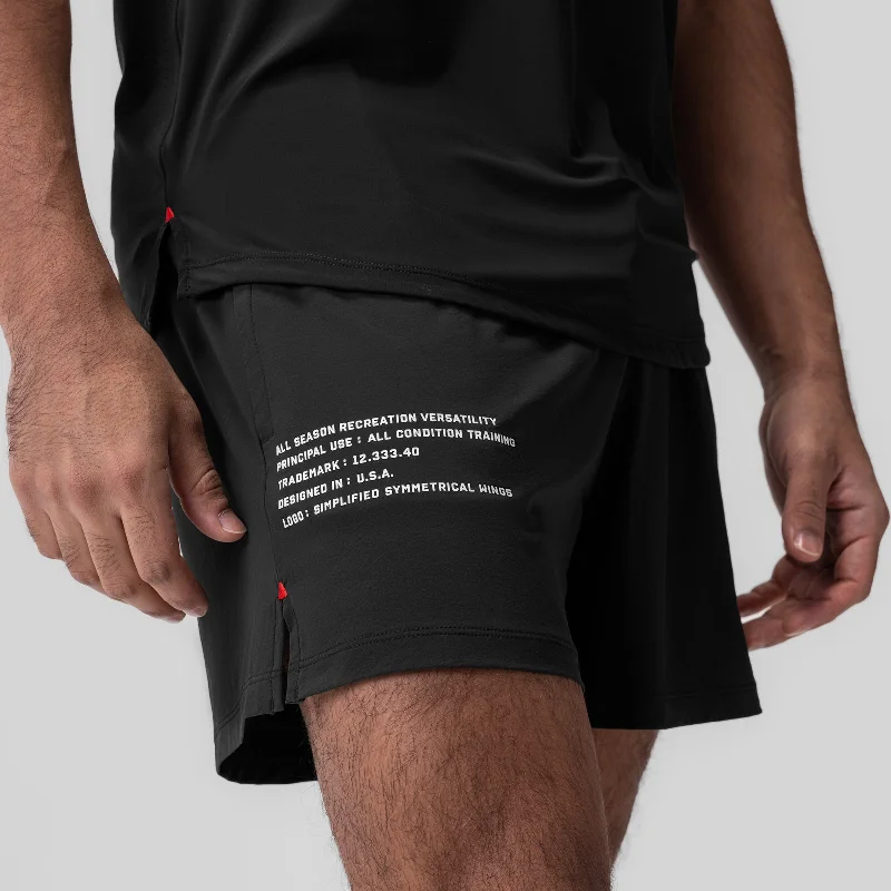 0942. Aerotex™ 5"" Training Short - Black