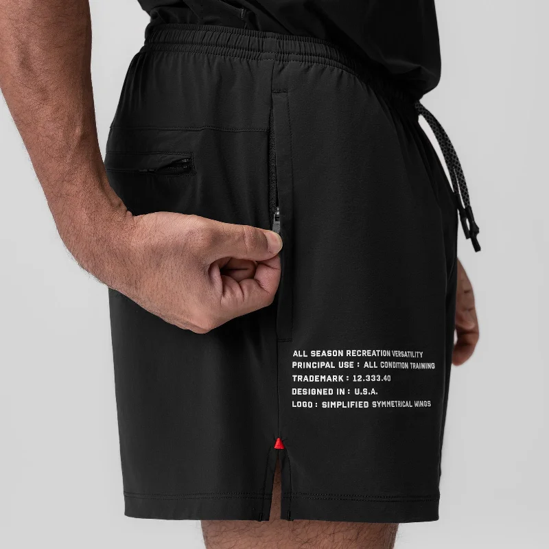 0942. Aerotex™ 5"" Training Short - Black