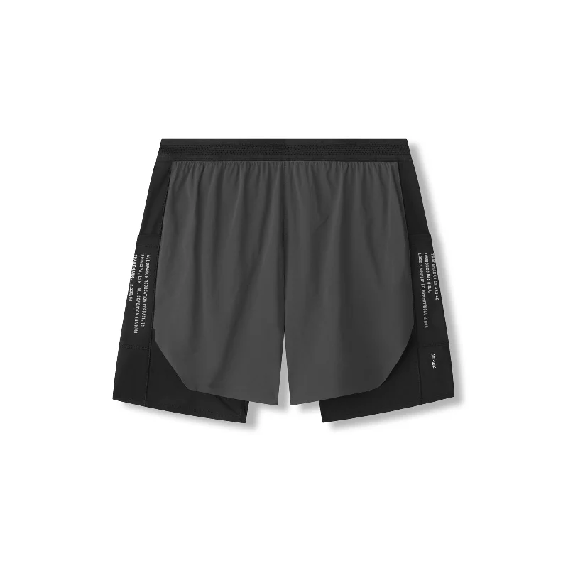 0953. Aerotex™ Hybrid Liner Short - Space Grey/Black