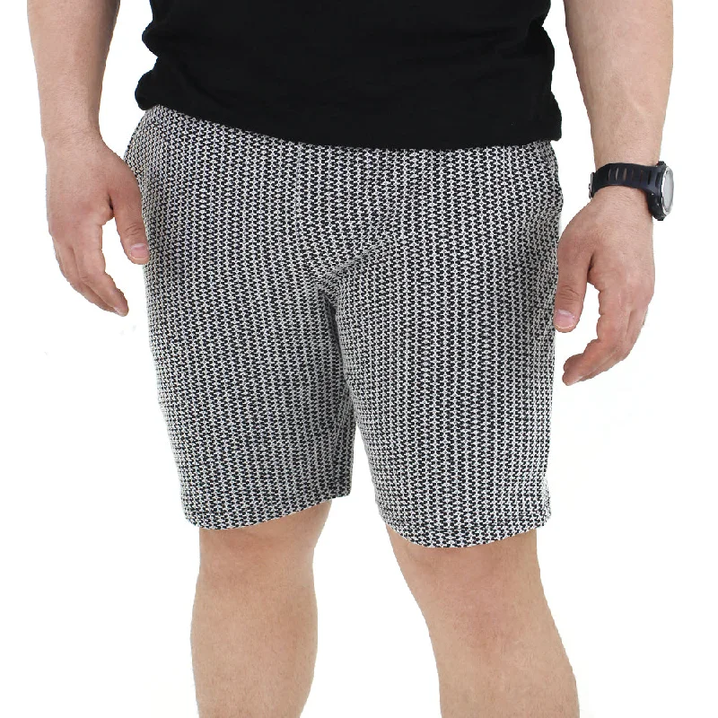 Men's Knitted Short,Black/White