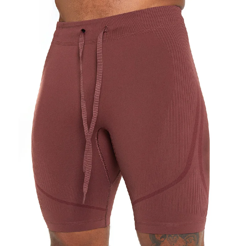 Men's Seamless Athletic Short,Brick