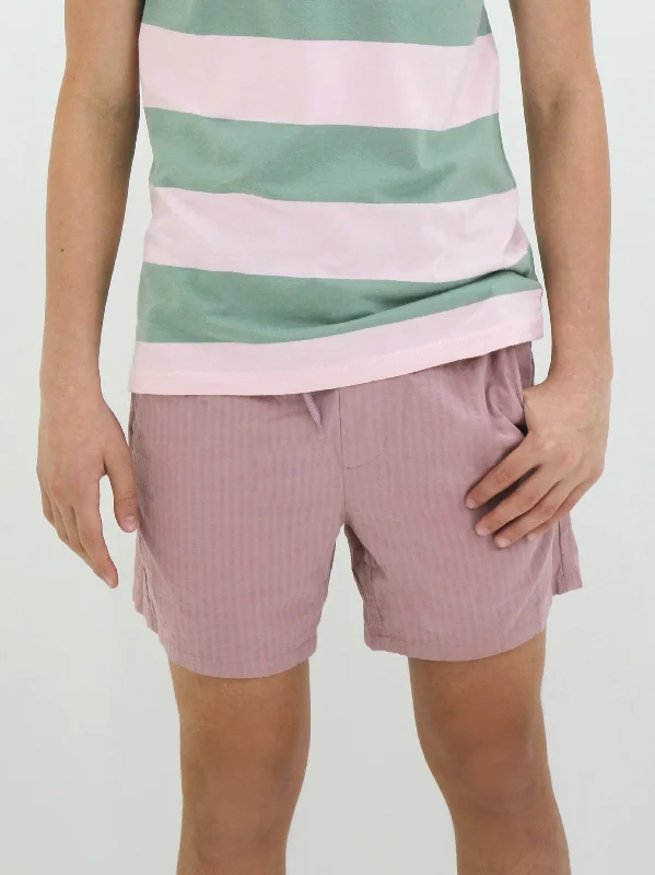 Men's Textured Pull On Short,Nude Pink