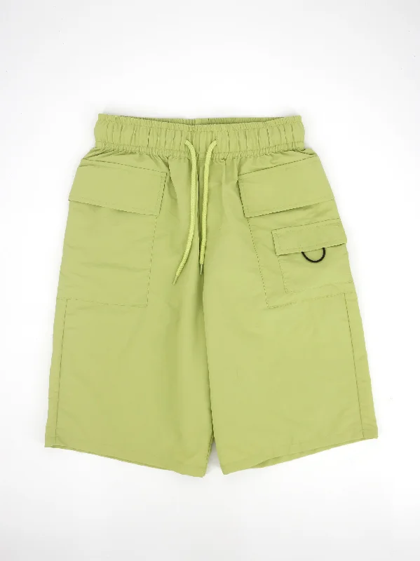 Men's Multi Pocket Pull On Short,Green