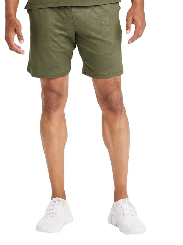 Men's Brand Logo Printed Sport Short,Olive