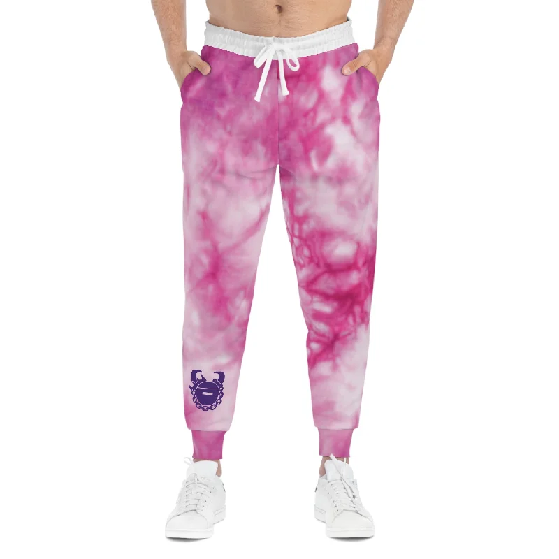 Athletic Joggers - Pink Tie-Dye