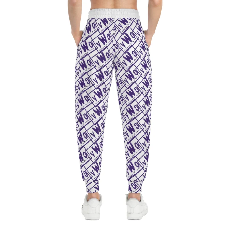 Athletic Joggers - White/Purple - VWO (Framed)