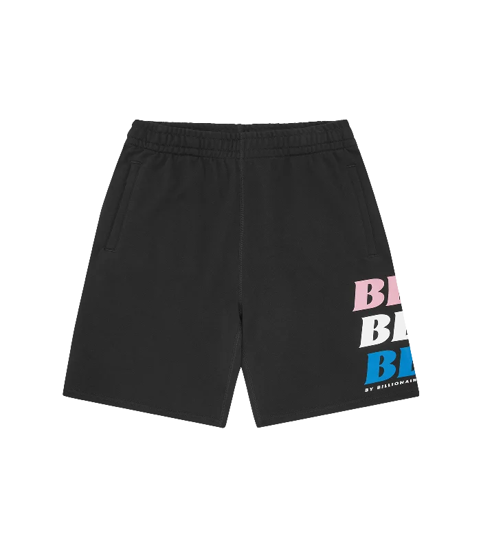 BB ASTRO REPEAT LOGO SWEATSHORTS - BLACK