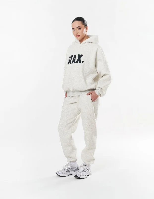 Classic Cuffed Jogger - Light Grey/Black