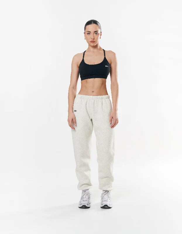 Classic Cuffed Jogger - Light Grey/Black