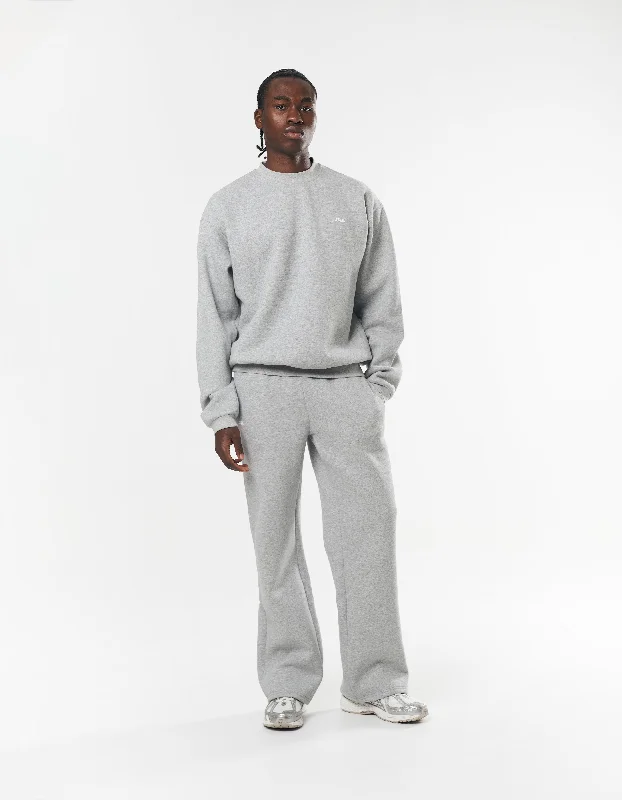 Classic Straight Leg Jogger - Dark Grey Marle