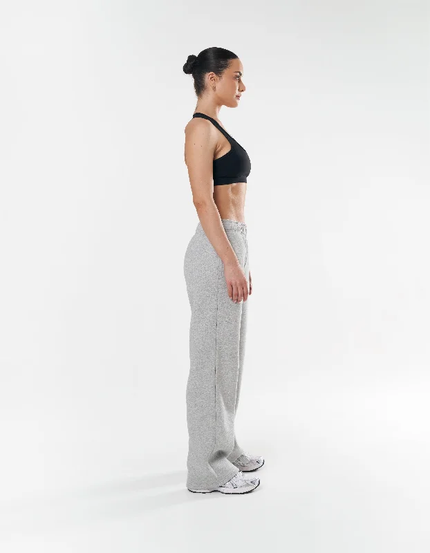 Classic Straight Leg Jogger - Dark Grey Marle