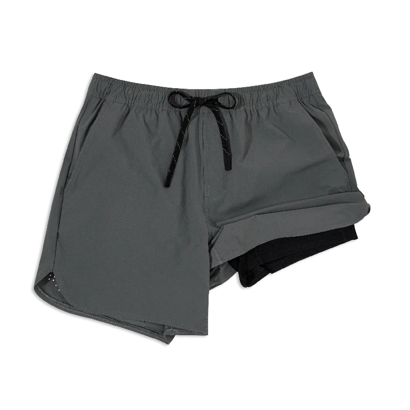 Grey / 5.5"" Lined / XXL