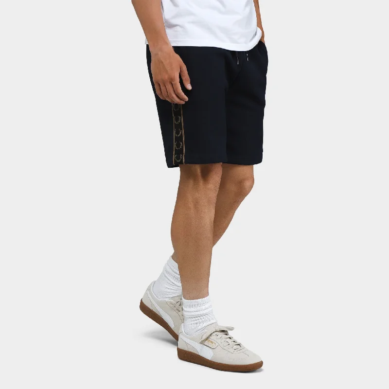 Fred Perry Taped Sweat Shorts Navy / Warm Stone