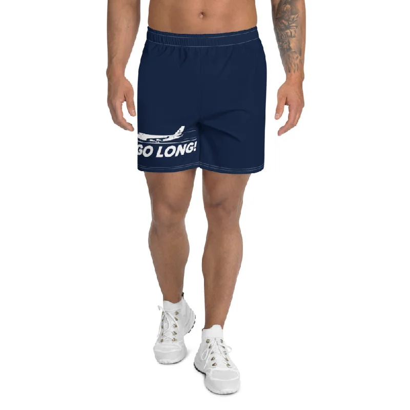 GO LONG (NAVY) Men's Athletic Long Shorts