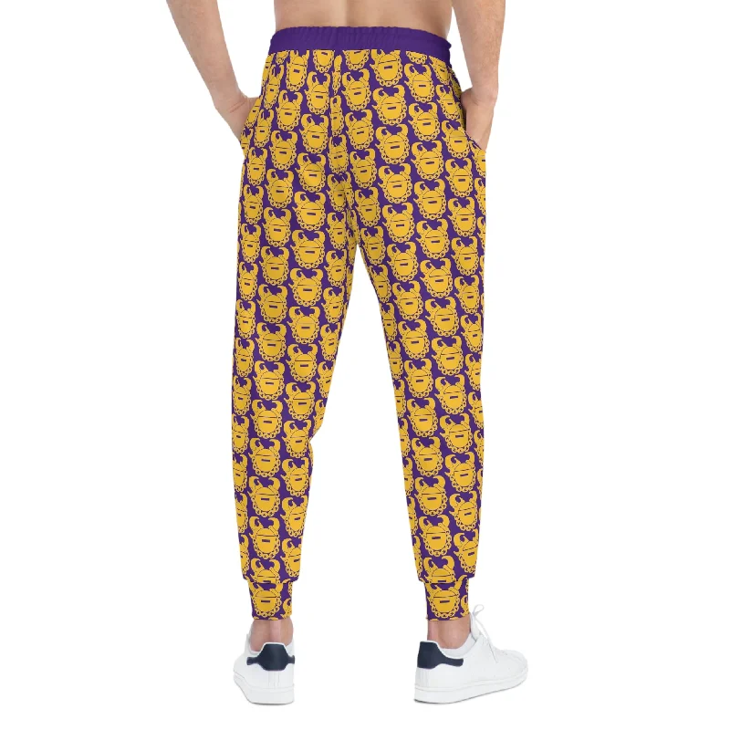 Athletic Joggers - Purple/Gold Helmets