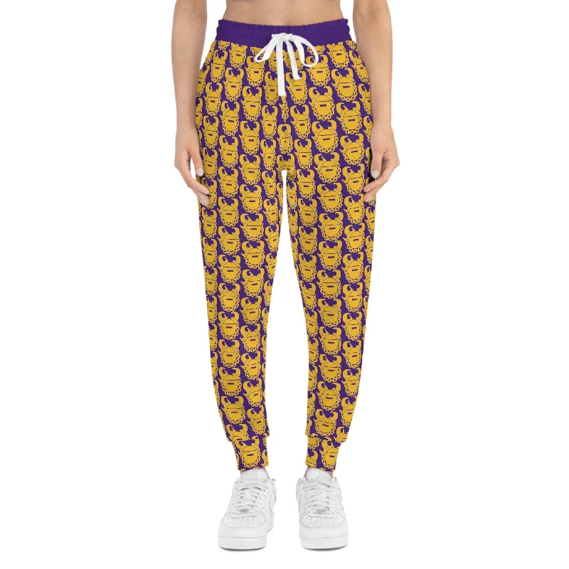 Athletic Joggers - Purple/Gold Helmets