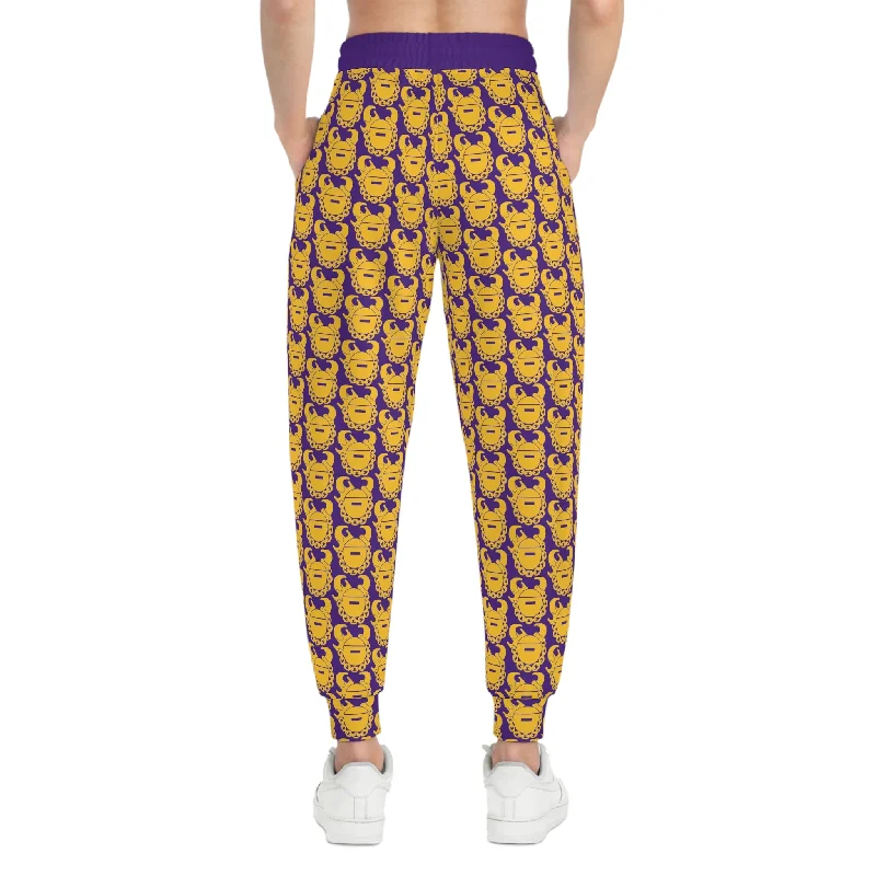 Athletic Joggers - Purple/Gold Helmets