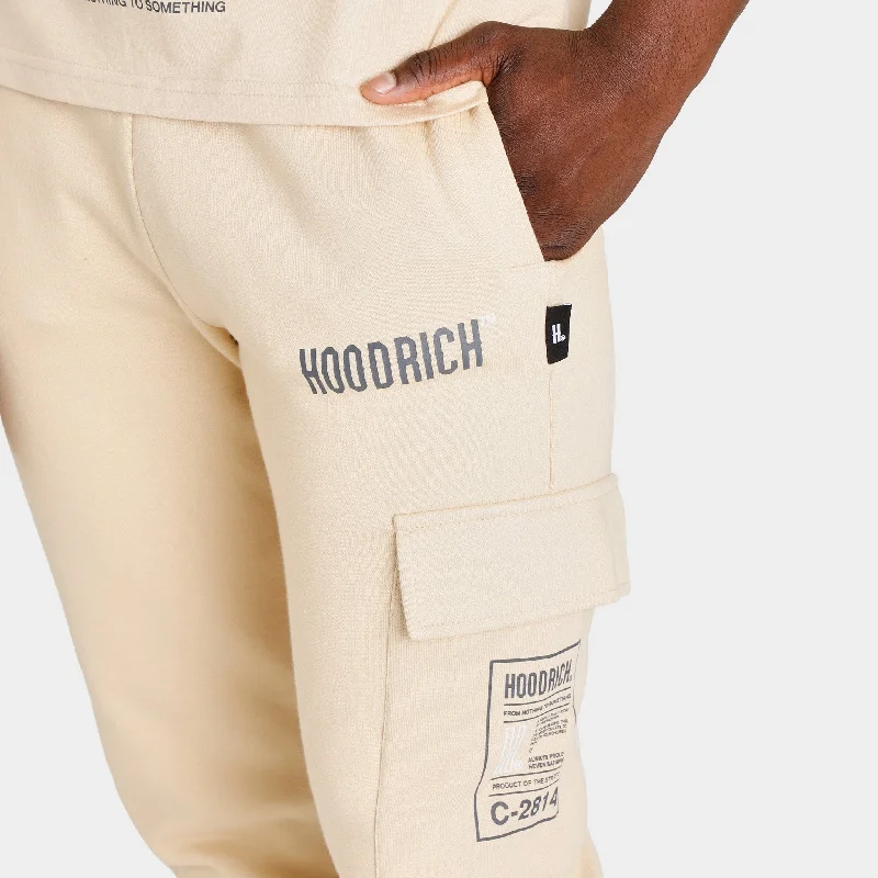 Hoodrich OG Akira V6 Cargo Joggers Irish Cream / Iron Gate - White