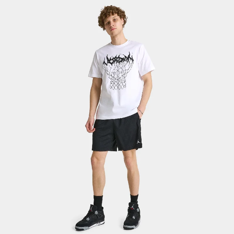 Jordan Dri-FIT Sport Mesh Shorts Black / White