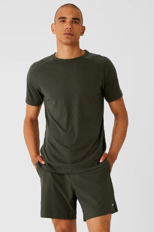 The Triumph Crew Neck Tee - Stealth Green