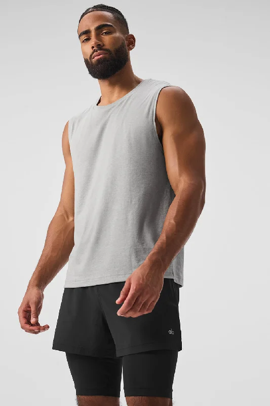 The Triumph Muscle Tank - Athletic Heather Grey