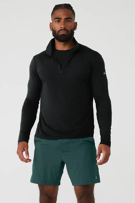 Conquer 1/4 Zip Reform Long Sleeve - Black