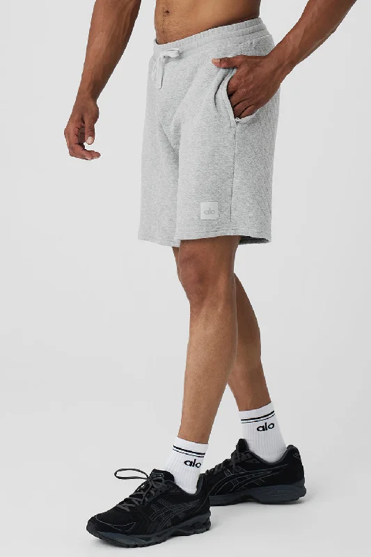 Quilted Stadium Short - Athletic Heather Grey