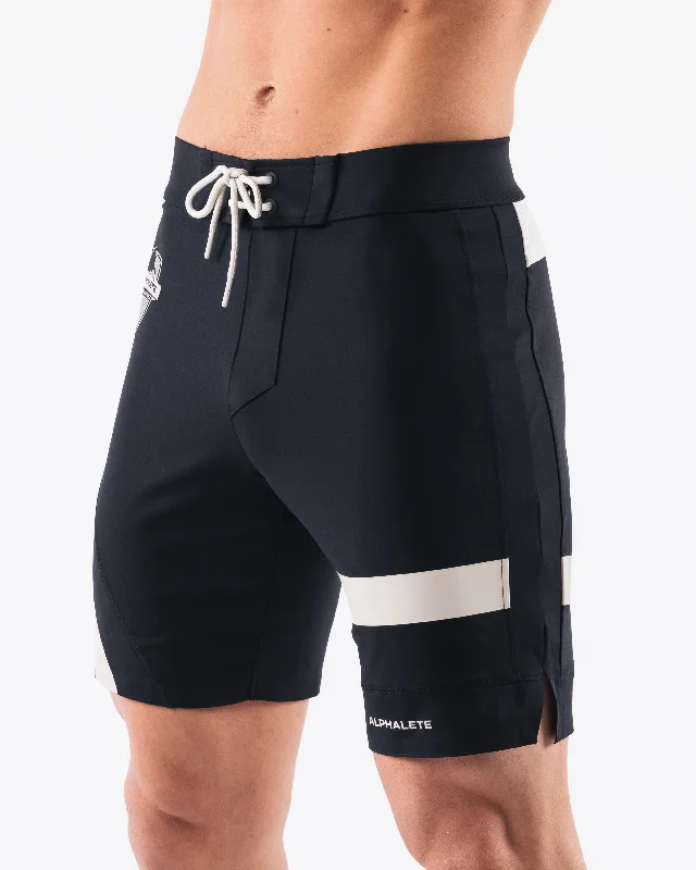 Aztec Boardshort - Black Linen