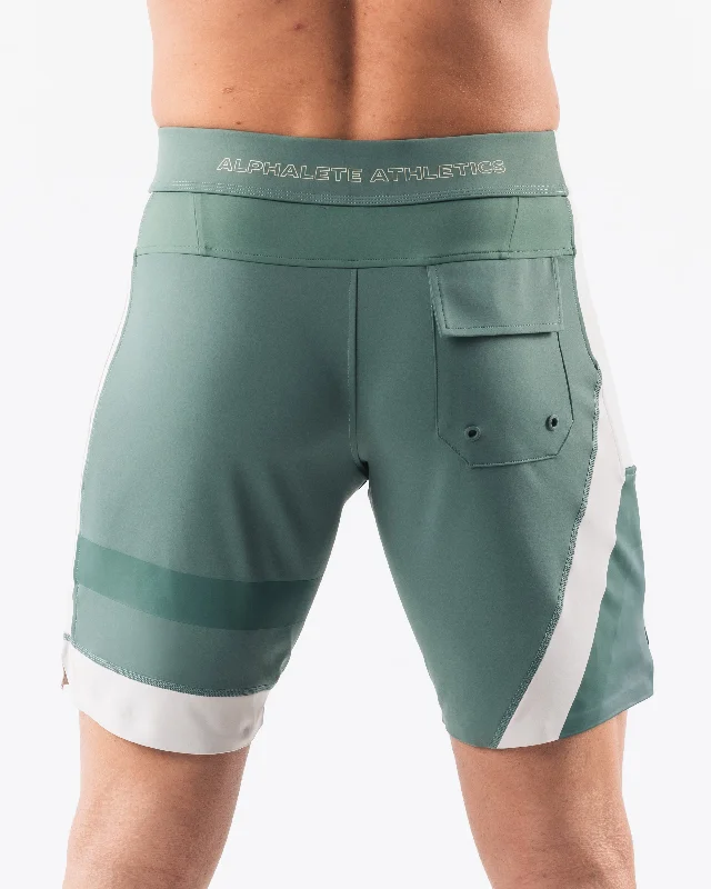 Aztec Boardshort - Sage Linen