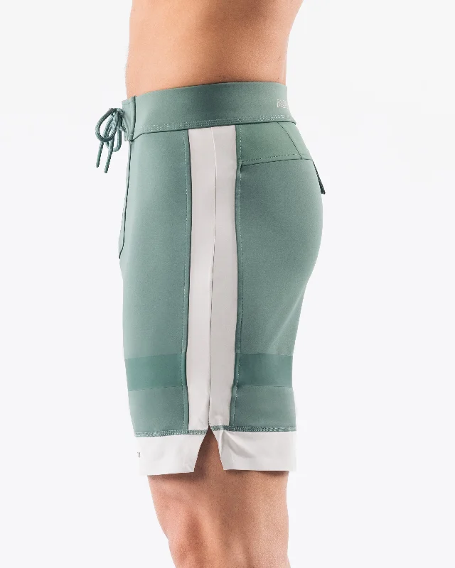 Aztec Boardshort - Sage Linen