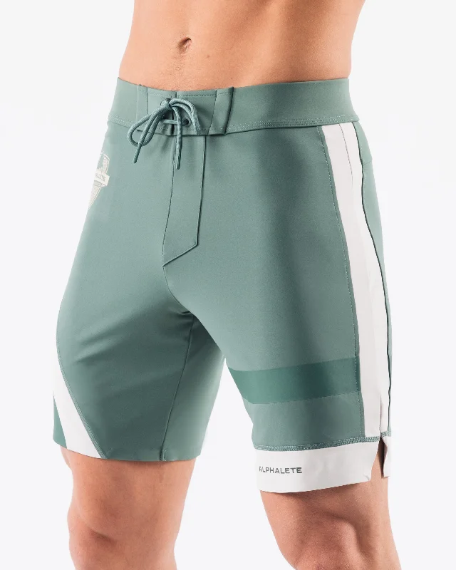 Aztec Boardshort - Sage Linen