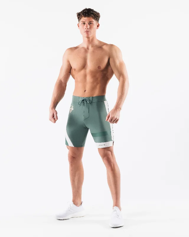 Aztec Boardshort - Sage Linen