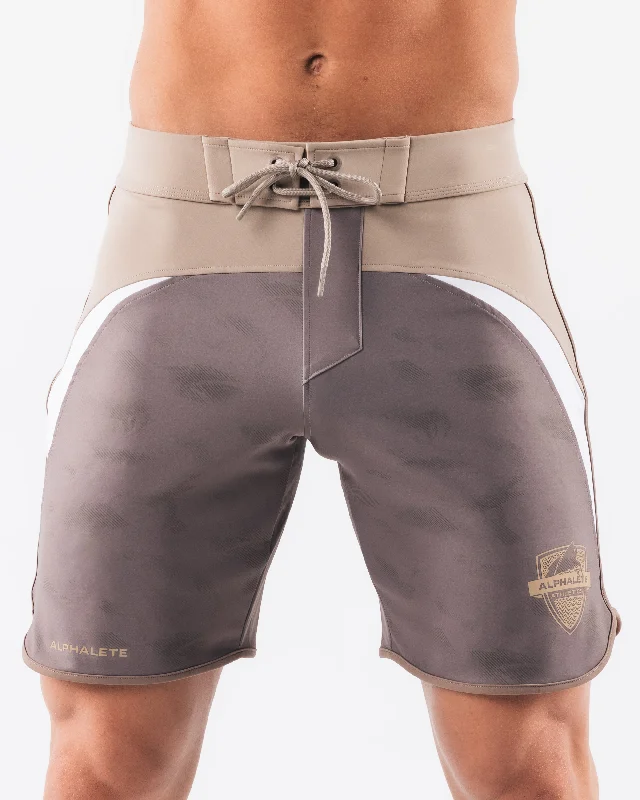 Crescent Boardshort - Mocha Pebble