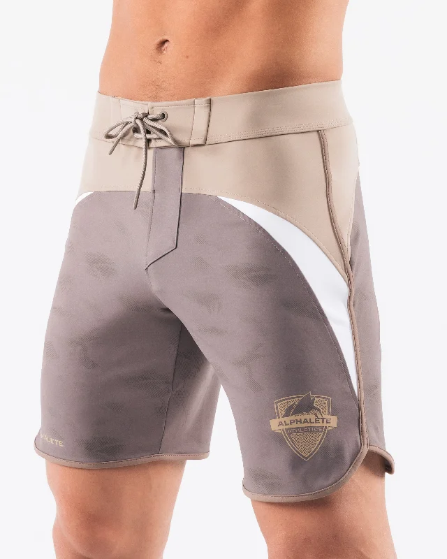 Crescent Boardshort - Mocha Pebble