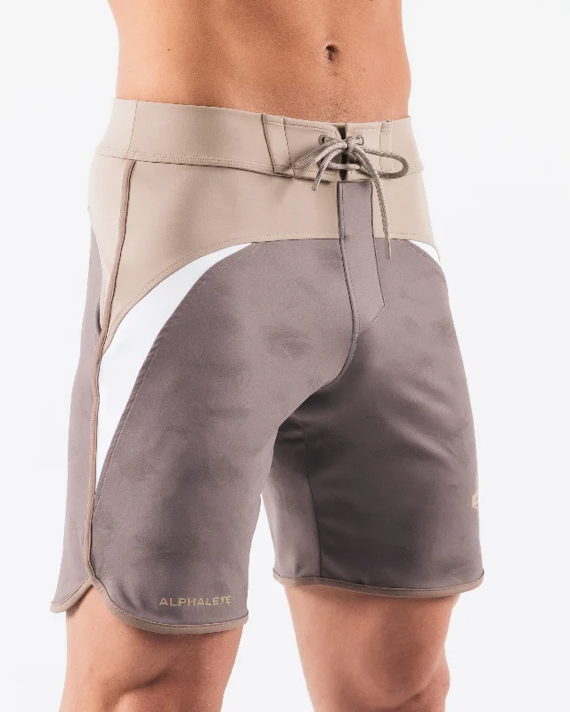 Crescent Boardshort - Mocha Pebble