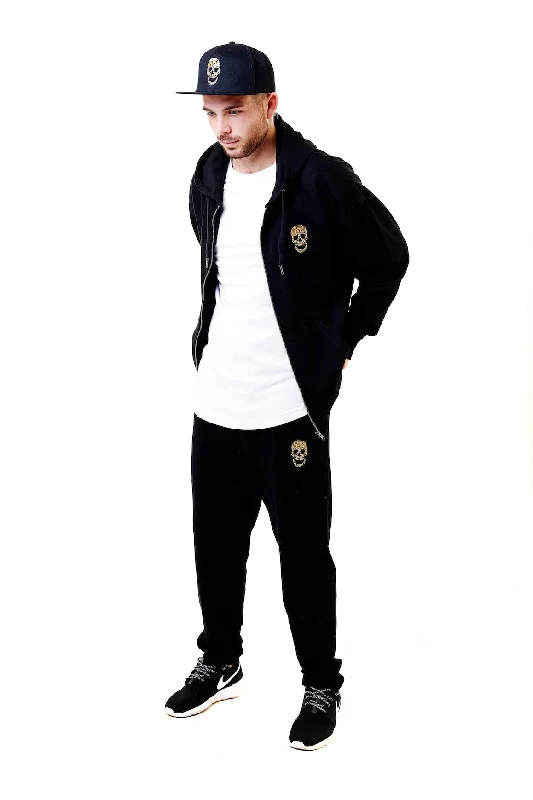 Mens gold skull Sweatpants