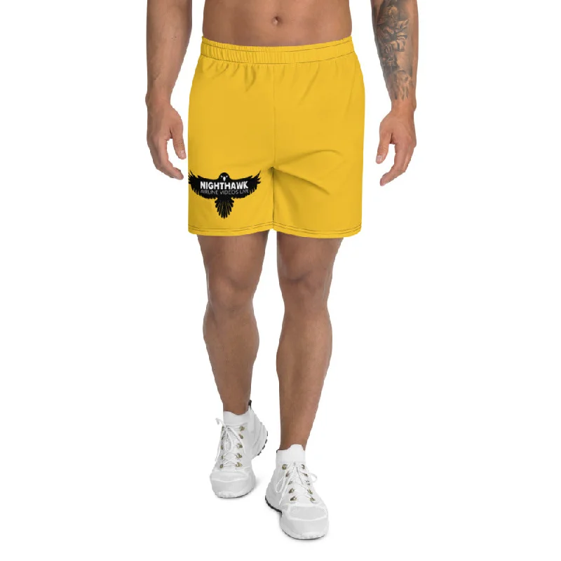 NIGHTHAWK (YELLOW) Men's Athletic Long Shorts