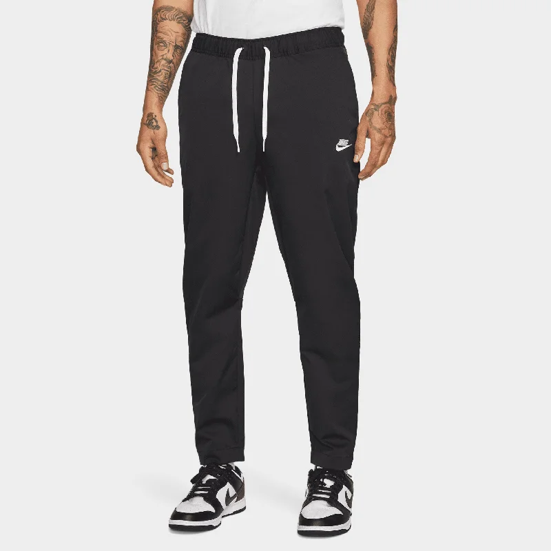 Nike Club Woven Tapered-Leg Pants Black / White