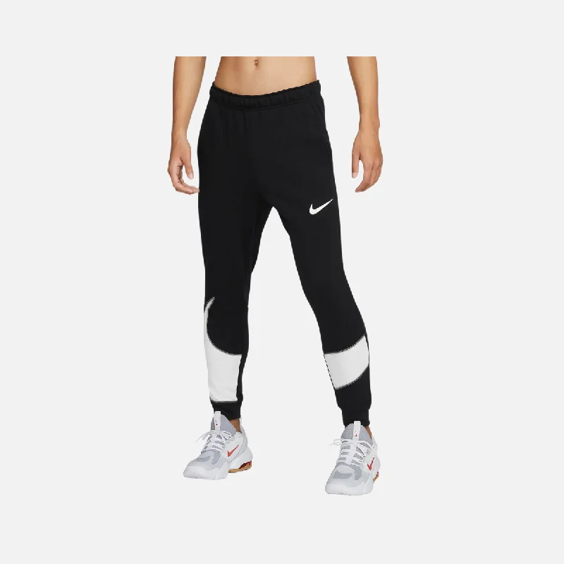 Nike Dri-FIT Men's Tapered Fitness Trousers -Black/Summit White