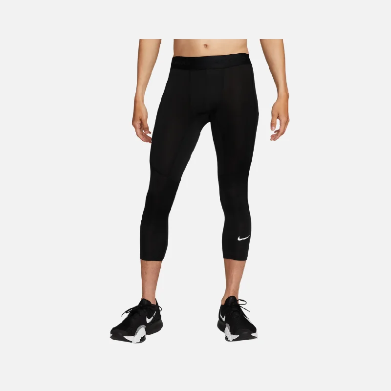 Nike Pro Dri-FIT 3/4-Length  Men's Fitness Tights -Black/White