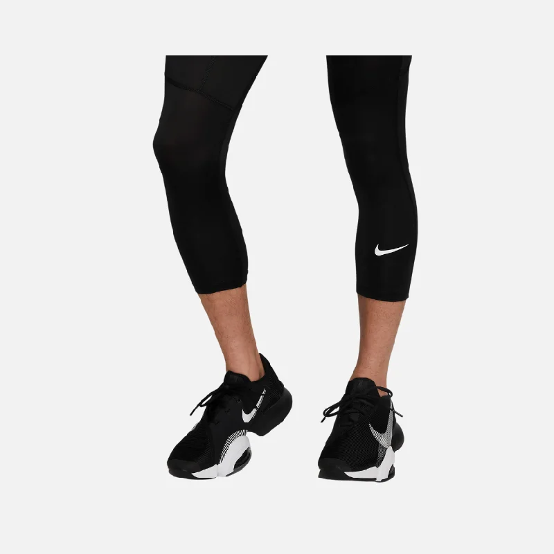 Nike Pro Dri-FIT 3/4-Length  Men's Fitness Tights -Black/White